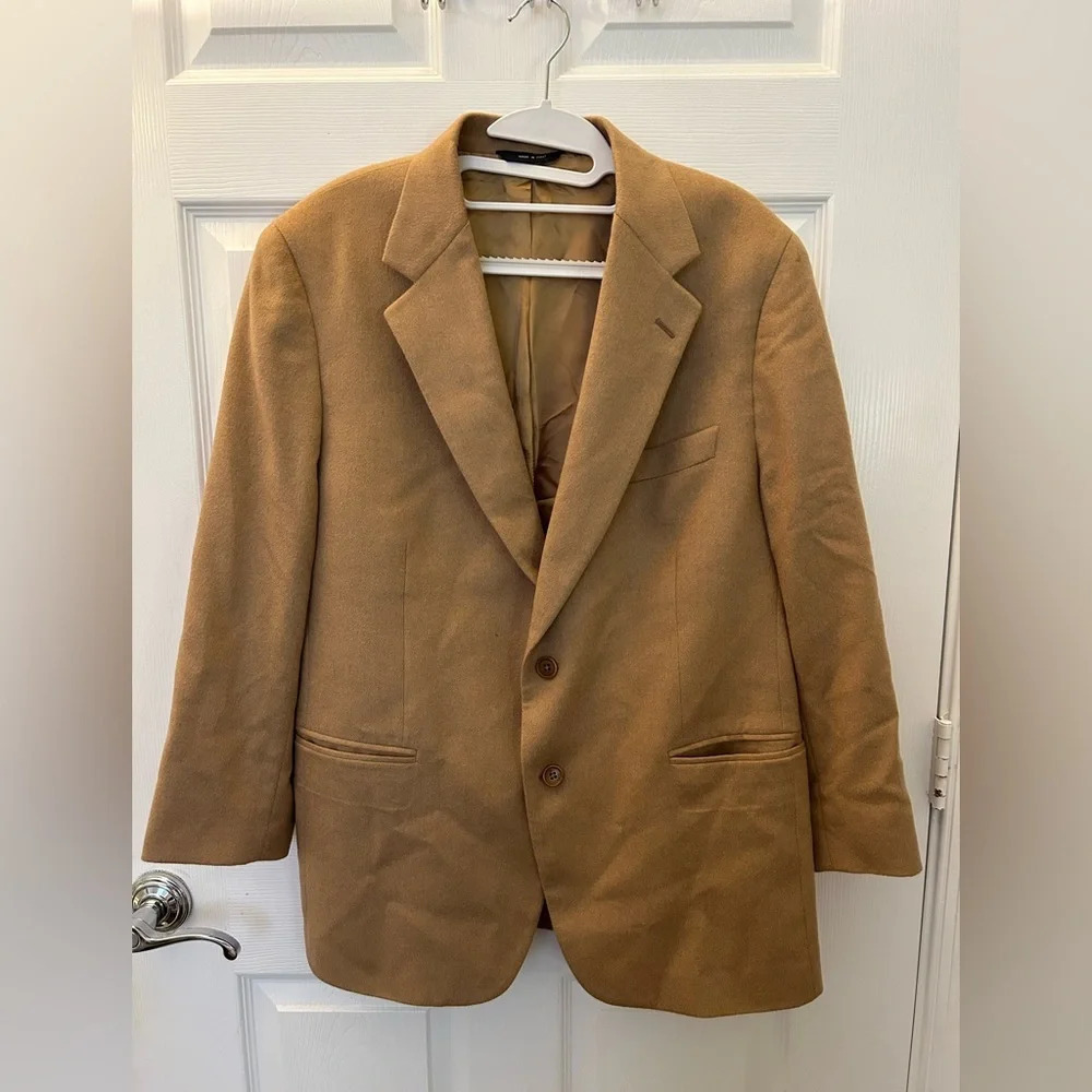 ! 346 brooks and brothers Men’s Camel Hair Blazer size 42